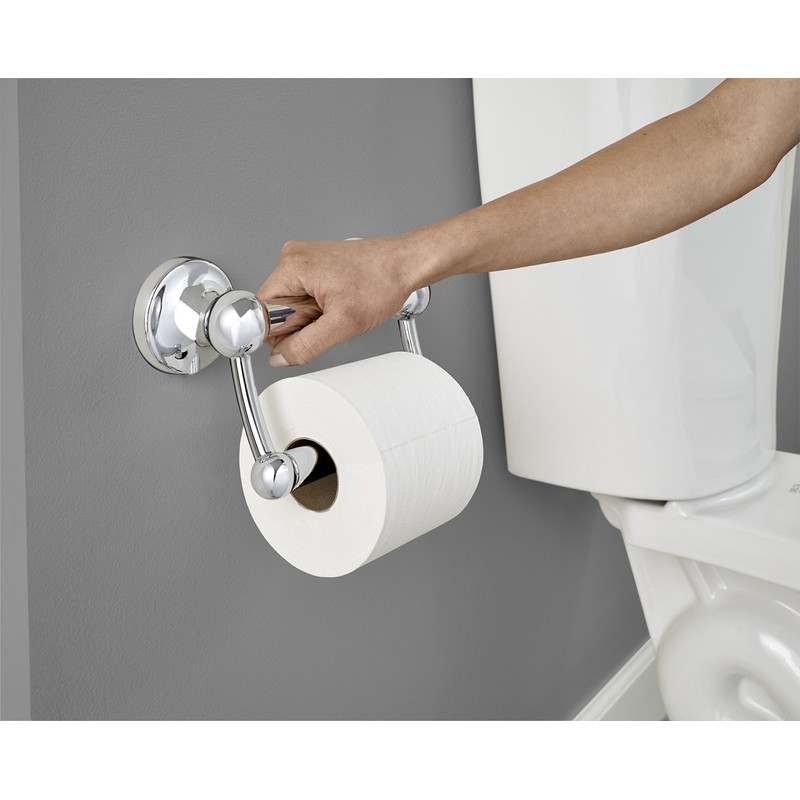 Delta Traditional (1-Pack) Toilet Paper Holder w/Assist Bar ADA Compliant