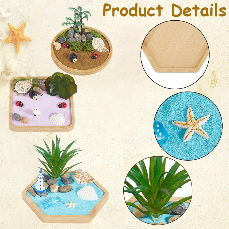Zen Garden Kit for Desk Japanese Miniature Sandbox Ocean Beach