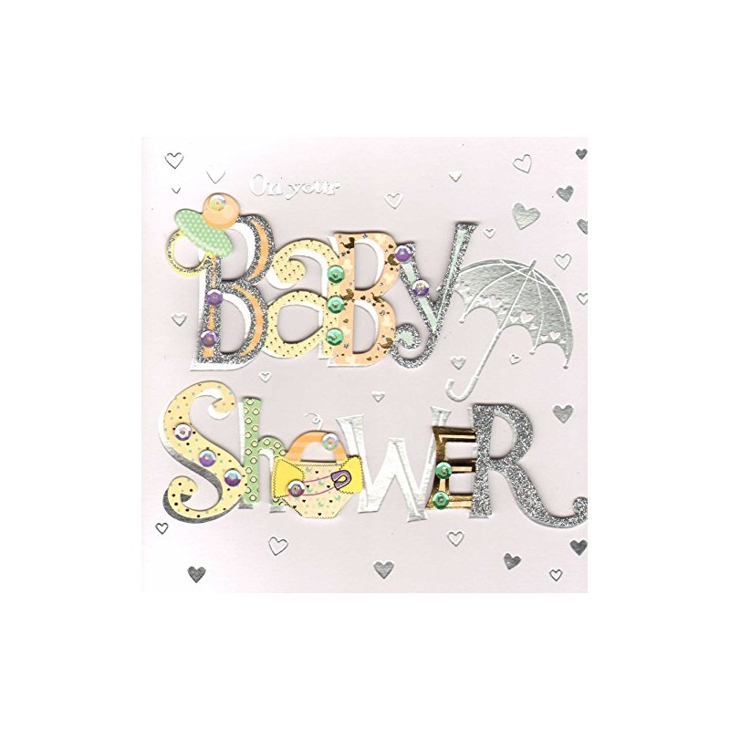 On Your Baby Shower Greeting Card by Talking Pictures Greetings