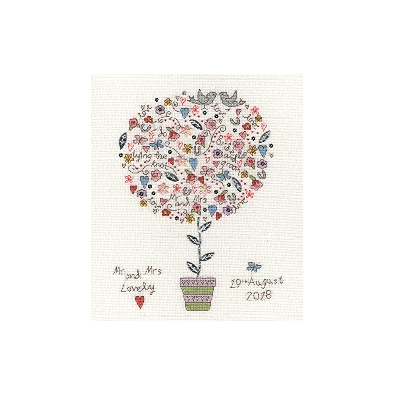 Bothy Threads Cross Stitch Kit - Love Vows