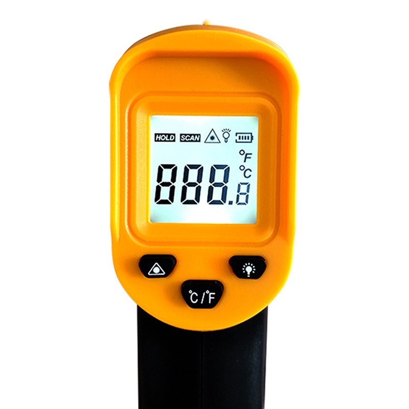 -50℃~500℃ Handheld Infrared Temperature Meter LCD Display with Backlight Non-contact