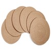WENFOME Round Jute Woven Placemats Set of 6, Braided Tablemats