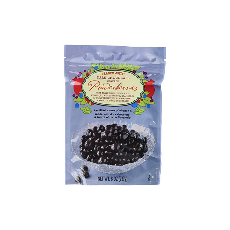 Trader Joe's Dark Chocolate Covered Powerberries...8 Oz. Bag - PACK