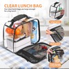BORMELUN Clear Lunch Box Tranaparent Plastic Bag for School Kids