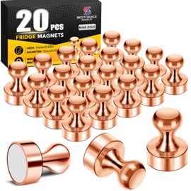 20 Pack Refrigerator Magnets Rose Gold Strong Whiteboard Magnets Small Magnets for Kitchen School Office