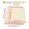 OsoCozy Better Fit Unbleached Prefold Cloth Diapers -100% Cotton, Gauze