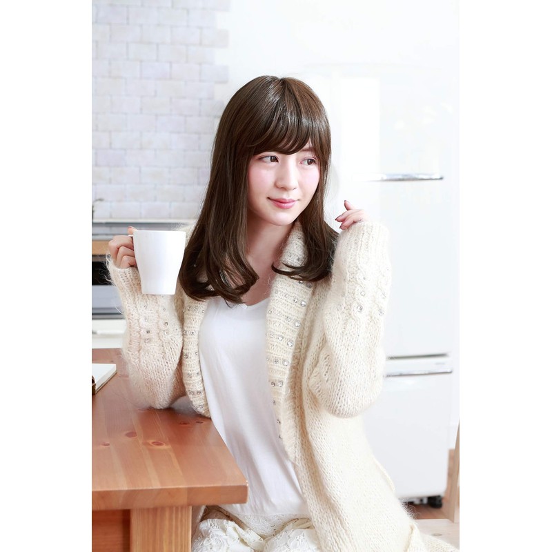 Priscilla BO-03 Long Hat Wig, Heat Resistant, TDB, Dark Brown