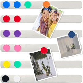 ZDZBLX Magnets for Magnetic Board, Magnetic Square Magnets Strong Magnets (10 Magnets, 6 Strips, Frosted)