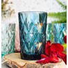 Sendez 6 Colourful Drinking Glasses, 350 ml, Glass, Highball, Glass,