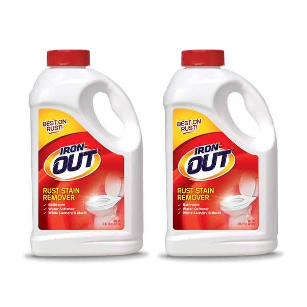 Iron Out Rust Stain Remover Powder, 4 lb 12 oz, 2 Bottles