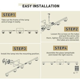 Emliviar 5-Light Modern Bathroom Vanity Light with Clear Geometric Glass, 40” Modern Brushed Nickel Bathroom Wall Light, E26 Base, HE294B-5W BN
