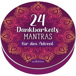 Adventskalender in der Dose. 24 Dankbarkeitsmantras für den Advent: Adventskalender für Erwachsene für mehr Achtsamkeit
