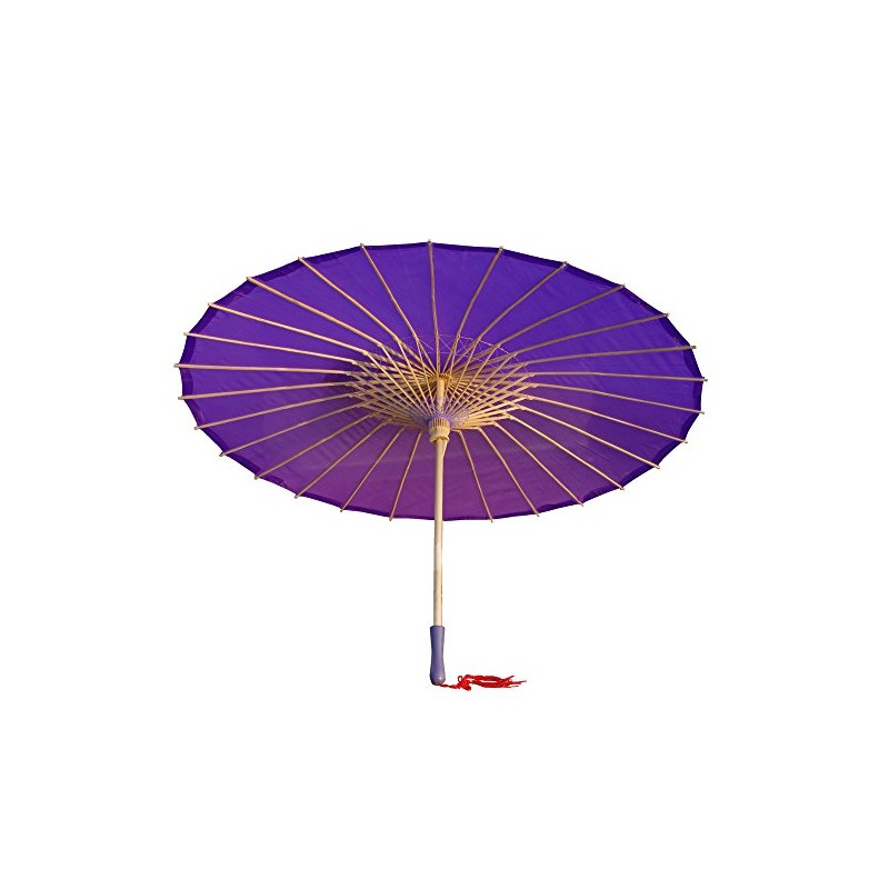 AEAOA Plain Bamboo Cloth Parasol Umbrella Great for Wedding Party