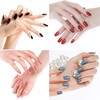 Nail Polish Strips - Solid Color, DANNEASY 24 Sheets Adhesive