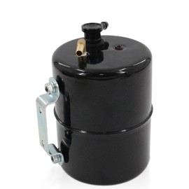 LVOUP Vacuum Reserve Canister 5 in D x 7 in L Steel Black Finish