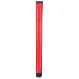 SHABIER - Puños de golf de piel ligero y transpirable con agarre para putter de golf, hecho a mano, de piel suave (rojo)