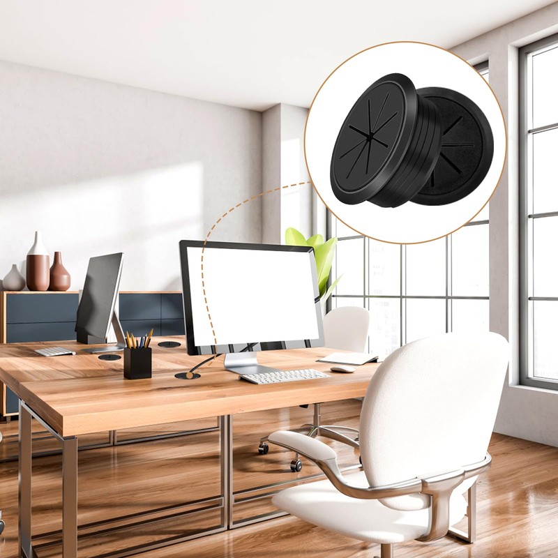 4 x 60 mm diameter plastic flexible cable grommets, cable