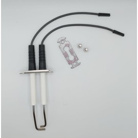 Zündelektrode für Viessmann Vitodens 300 Ersatzteil Ref. Nr. 7874312, Doppelelektrode mit Montageplatte