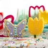 DECORA 0255075 Plastic Butterfly and Flower Cutters Set of 2