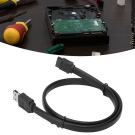 Connection Cable with Shrapnel for External Hard Drive for Hard Drives and Optical Drives, Etc, ESATA to SATA Male to Male M/M Shielded Extender (50cm)