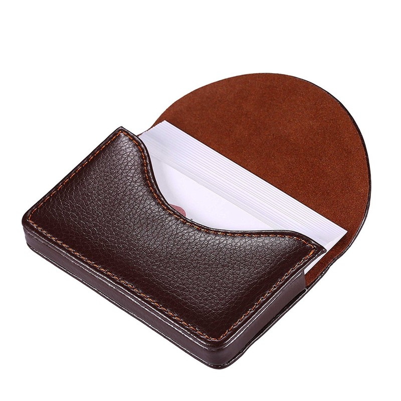 Hamosky Leather Business Name Card Holder Case Wallet Credit Card