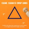 Triangle Border Outline Rubber Stamp for Stamping Crafting Planners -