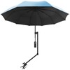 XLINGZA UPF 50+ Beach Umbrella with Adjustable Universal Clamp