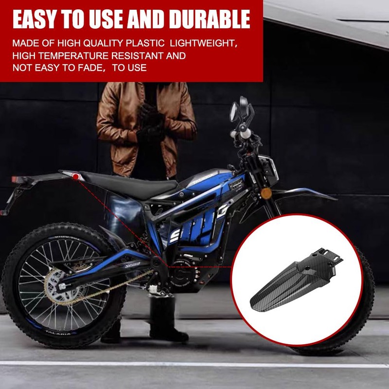 Carbon Fiber Pattern Rear Fender Protector for Talaria Motorcycle Fender
