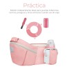 Cangurera Portabebé Raganet Mochila Multifuncional Con Asiento Bebé Color Rosa