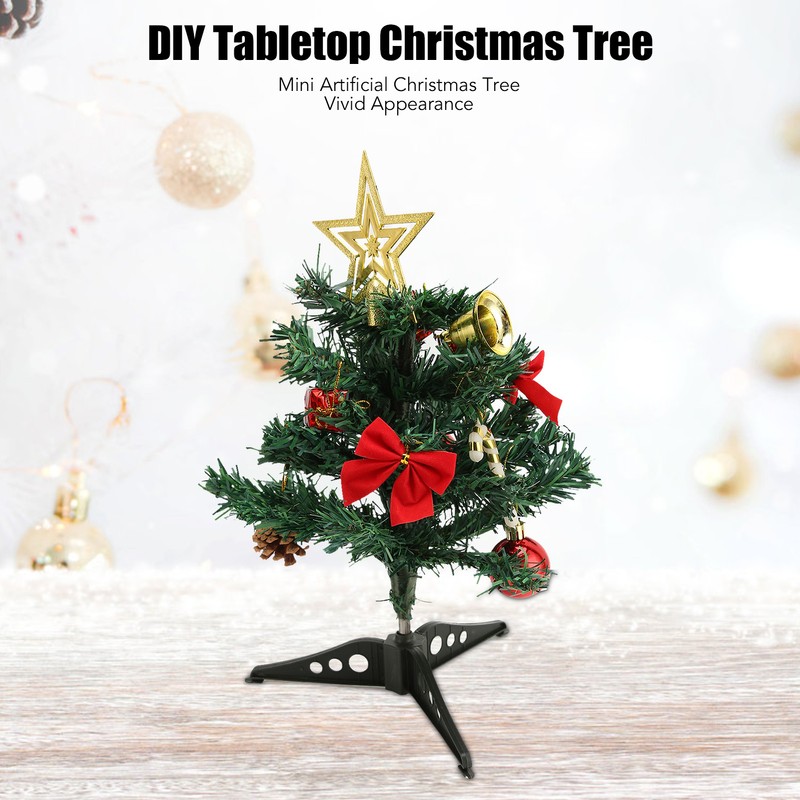 30cm Tabletop Christmas Tree Mini Artificial DIY Lightweight Vivid Christmas