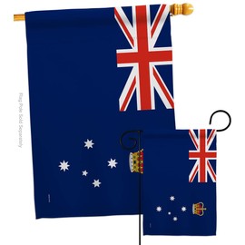 Americana Home & Garden States Australia Victoria Garden House Flag-Set Regional Territory Tony Couch Sydney Oceania Country Particular Area Decoration Banner Small Yard Gift Double-Sided, Made In USA