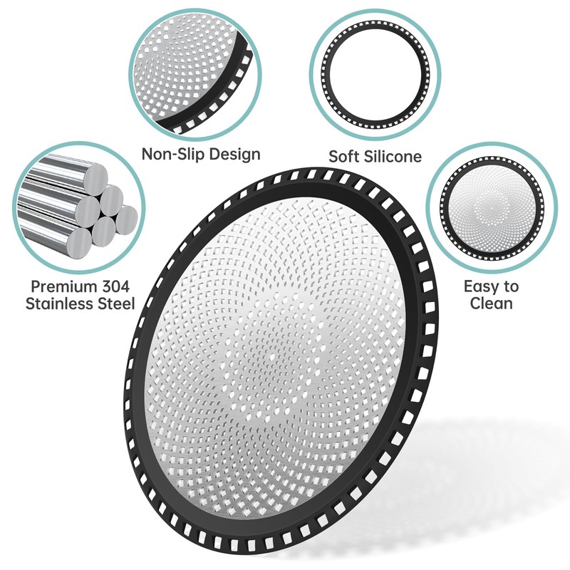 NiHome Oversized Drain Strainer for Bathtub, Shower, Sink, Kitchen, Washbasin,