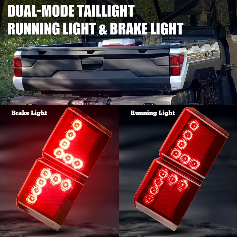 For Polaris Ranger Tail Lights Compatible 2024 Polaris Rangers 1000