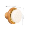STOBAZA 2pcs Wooden Shower Scrubber Bath Brush Body Wash Brush