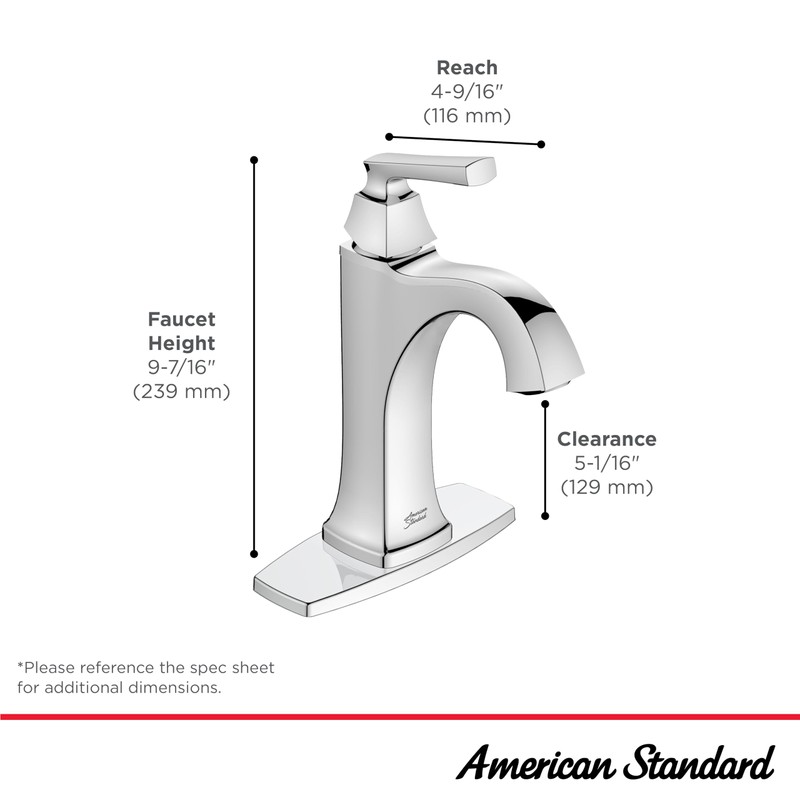 American Standard 7426101.002, Belmeade Single-Handle Bathroom Faucet , Chrome