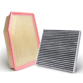 Cabin Engine Air Filter Kit Replacement for CF11966 CA12405, 2019-2024 Silverado 1500