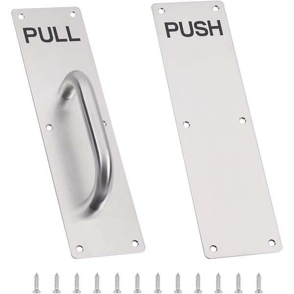 GINZER Stainless Steel Door Handle, Aluminum Alloy Pull and Push