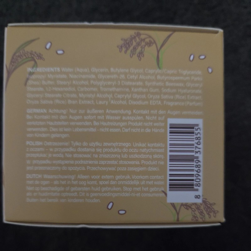 SOQU Korean SOQU Rice Face Cream 2.48oz Moisturizing & Brightening