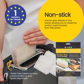 4pc Nostik Reusable 17.5/25cm Gluten-Free Grill & Toast Bag Set