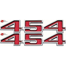 Muds Classic 1970-74 Chevy El Camino Chevelle 73-75 Corvette 454 Fender Tailgate Emblem Pair