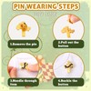 Kigeli 50 Pcs First Communion Religious Christian Cross Brooch Pin