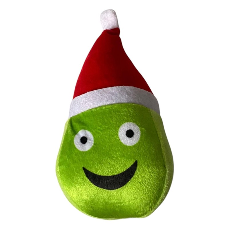 2 Piece Sprout Plush Christmas Dog Toy Happy FaceDog Plush