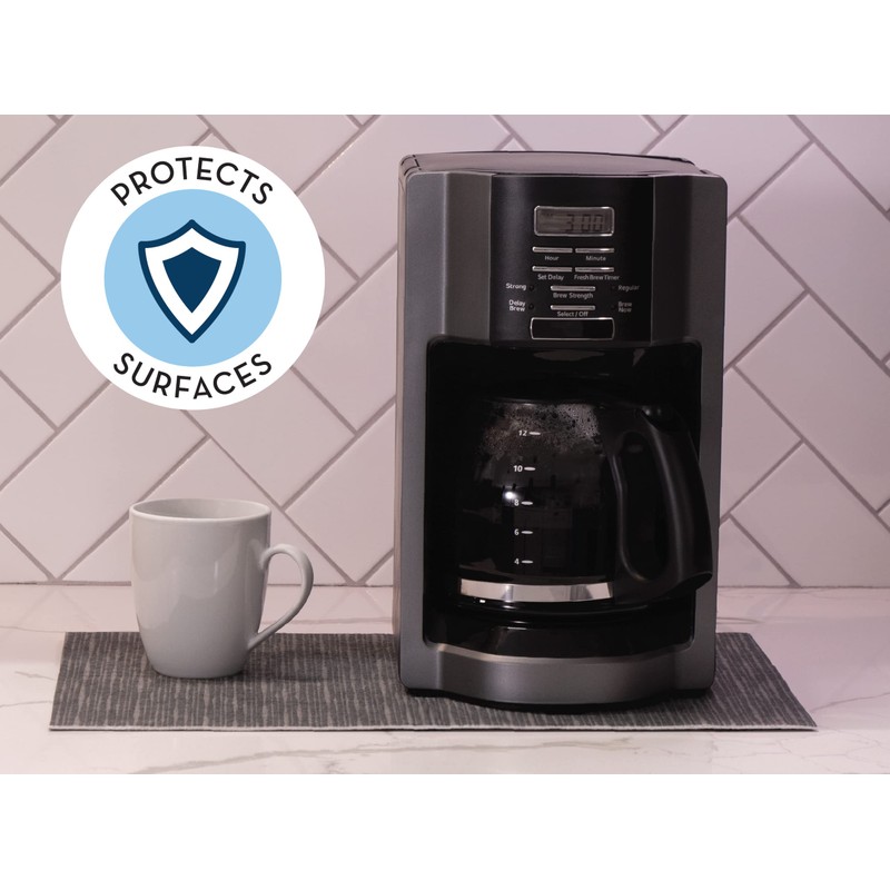 S&T INC. Coffee Mat, Absorbent Bar Mat for Coffee Maker
