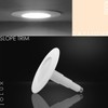Jolux 4-Pack 5/6" LED Can Lights Retrofit Recessed Lighting,12W=60W,5000K Daylight,800