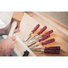 Stubai 354104 Wood Chisel Set with Plastic Handle, Silver/Red, 12-24