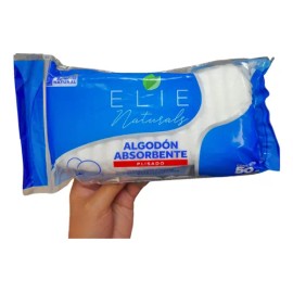Algodón Plisado Absorbente Elie Naturals 50g (6 Bolsas)