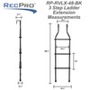 RecPro Universal RV Ladder Extension for RV Exterior Ladders |