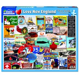 White Mountain Puzzles I Love New England - 1000 Piece Jigsaw Puzzle
