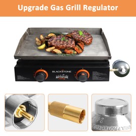 Gas Grill Regulator Fit for Blackstone 17 Inch and 22 Inch Tabletop Griddle Grills, for Blackstone Adventure Ready series & On the Go Series