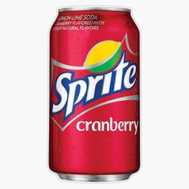Sprite Cranberry Can Vinyl Waterproof Sticker Decal Car Laptop Wall Window Bumper Sticker 5"